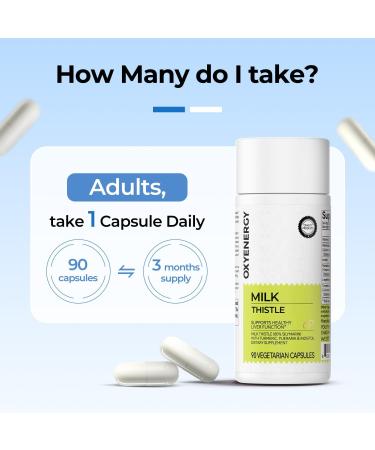 OxyEnergy Milk Thistle 300mg & Mega Vitamin B Complex Capsules - Buy Online on GoSupps.com