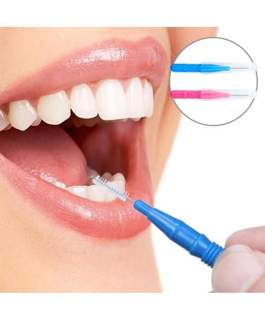 Buy Press Storage Box for Dentures - 2-Piece Set with Cleaner Brushes | Multi-Colored Blue & Pink - Ideal for Prosthetic Teeth Storage & Cleaning - Buy Online on GoSupps.com