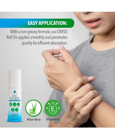 Dr. Robaina DMSO Roll-On - Quick-Absorbing Skin Care with Arnica & Magnesium for Muscle Relief | Aloe Vera & Vitamin E | Non-Greasy Made in USA | 3 oz - Buy Online on GoSupps.com