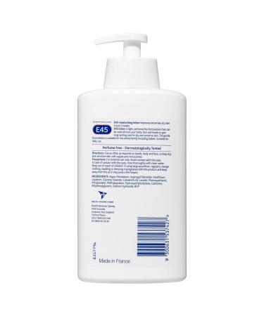 E45 Moisturising Cream 500ml - Hydrating Skin Care Pump Action - Shop Internationally - Buy Online on GoSupps.com
