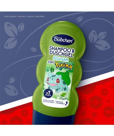  B bchen B bchen 2-in-1 Shampoo and Shower Gel for Children Pok mon Bisasam Edition 230 ml Nourishing shampoo and gentle shower gel without silicone - Buy Online on GoSupps.com