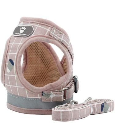 FEimaX Cat Harness and Leash Set - Escape Proof Soft Mesh Adjustable Vest for Small Dogs Cats - Light Pink XS - Buy Online on GoSupps.com