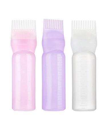 Hair Oil Applicator Root Comb Applicator Bottle Applicator Bottle For Hair Dye Hair Dye Applicator Brush Applicator Brush With Graduated Scale 6 Ounce Portable Hair Dye Color Comb For Hair Purple