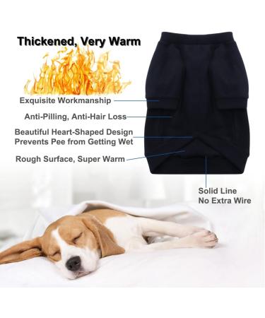 Hualisiji XXL Navy Blue Dog Sweater - Warm Fleece for Small Dogs | Soft Lightweight Easy to Wear - Buy Online on GoSupps.com