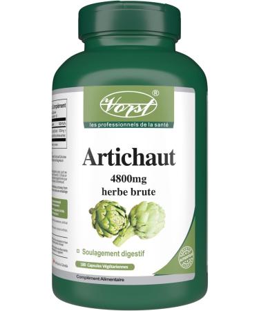 VORST Artichoke 4800mg Raw Equivalent (1200mg With 4:1 Extract Ratio) 180 Vegan Capsules | Digestive Supplement for Cholesterol Balance & Liver Health | Powder Pills | 1 Bottle 180 count (Pack of 1) - Buy Online on GoSupps.com