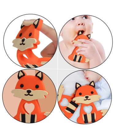 Hohopeti Silicone Baby Teether - Infant Teething Toy with Cartoon Design | Food Grade Chew Toy for Babies - Buy Online on GoSupps.com