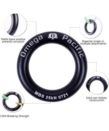 Omega Pacific Rappel Ring - Solid Seamless Design Yields an Incredible Breaking Strength of 25kN Small - Buy Online on GoSupps.com
