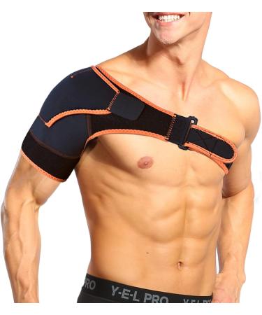 Adjustable Shoulder Support Brace | Joint Compression Strap for Men & Women | Ideal for Sports & Gym - Buy Online on GoSupps.com