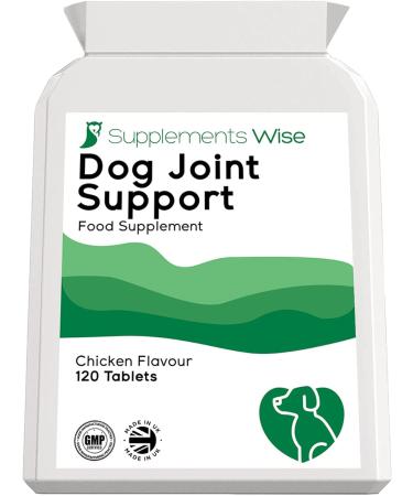Senior Dog Joint Supplements - Glucosamine & Chondroitin - Pain Relief & Mobility Support - 120 Chicken Flavour Tablets - Buy Online on GoSupps.com