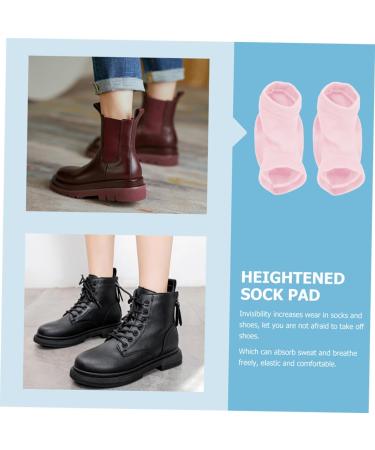 NOLITOY Height Lift Inserts for Men - Invisible Heel Insoles | Increase Height with Comfortable Shoe Filler | 12.5x12cm Pink Polyester Cotton - Buy Online on GoSupps.com