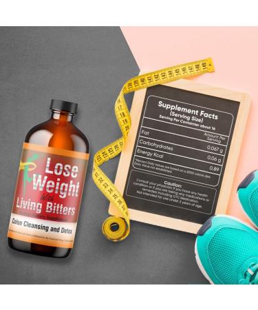 HERBOGANIC Detox Living Bitter 16oz | Natural Peppermint Ginseng Ginger & Dandelion Blend for Immune Support & Energy Boost | Shop Internationally - Buy Online on GoSupps.com