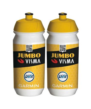 Tacx Shiva UCI Cycling Pro Team Jumbo Visma Water Bottles 500ml (2 Pack)