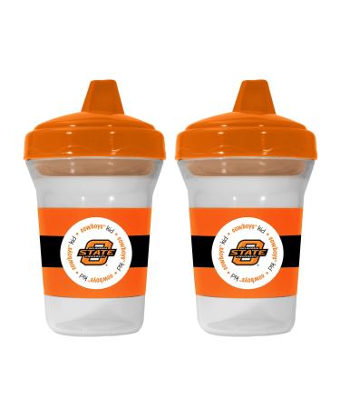 BabyFanatic Sippy Cup 2-Pack - NCAA Oklahoma State Cowboys - Officially Licensed Toddler & Baby Cup Set