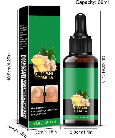 Organic Nail Growth Oil 60ml Portable Strengthener Professional Cuticle Care Solution Toenail Repair Liquid Repairing and Thickening Formula for Healthy Nails - Buy Online on GoSupps.com