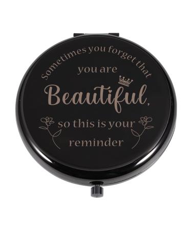 Graduation Gift for Her Makeup Compact Mirror Birthday Christmas Stocking Stuffers Gifts for Daughter Mom Girls Sister Friends Girlfriend BFF Wife Inspirational Pocket Mirror Gift Valentines Day Gifts