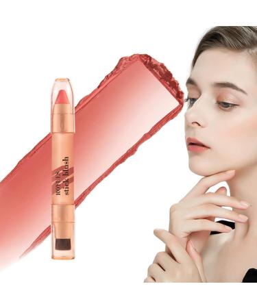 Stick - 2 in 1 Double End Stick with Brush | Buildable LightMakeup for Most Skin Tones All Day Wear Blends Perfectly onto Skin Frifer 01#
