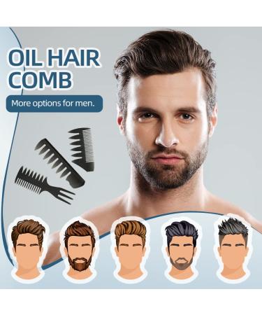 Professional Men's Hair Styling Comb Set - Rat Tail Brush & Teasing Comb for Slick Back Hairstyles - Ideal for Barbers & Salons - Buy Online on GoSupps.com