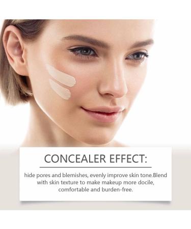 Concealer Liquid Foundation Lightweight Water-Based Tinted Serum with Foundation-Like Coverage Cover Skin Discoloration Blemishes & Under-Eye Circles - 1 fl. oz. (Ivory 1) - Buy Online on GoSupps.com
