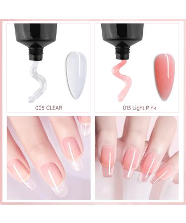 Poly Gel Nail Kit - Crystal Clear Builder Gel for Nail Extensions | DIY Nail Art Set for Beginners - Buy Online on GoSupps.com