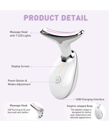 Shop Neck & Face Massager - 7-Color LED Multifunctional Facial Sculpting Tool for Radiant Skin - Buy Online on GoSupps.com