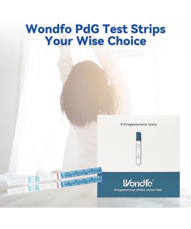 Wondfo PdG Test Strips - 5 Progesterone Tests for Confirming Ovulation at Home - Buy Online on GoSupps.com