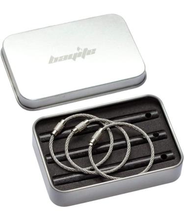 bayite Survival Ferro Rod Flint Fire Starter 3.14 Inch Pack of 3 with Keychain Ring - Buy Online on GoSupps.com