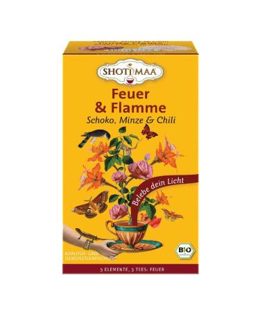 Shoti Maa Shoti Maa Organic Tea Bags | Fire & Flame | Chocolate Mint & Chilli | Spice Herbal Tea | Ayurveda Tea | 6 x 16 Tea Bags (96 Tea Bags)