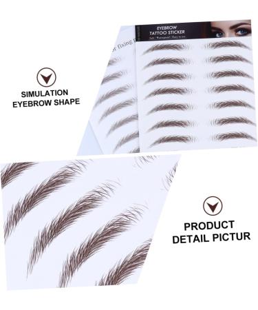Housoutil 4pcs Eyebrow Stickers Stick on Eyebrows for Women Artificial Eyebrow Semi- Tools 6d - Buy Online on GoSupps.com