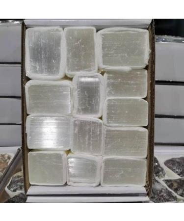 Natural Rough White Selenite Crystal Gypsum Stones Specimen - Buy Online on GoSupps.com