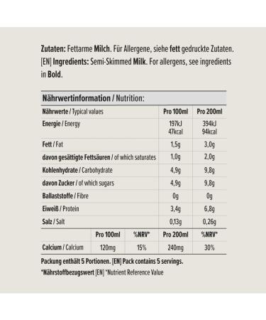 Buy Amazon Low-Fat UHT Milk 1.5% Fat 1L - Healthy Delicious International Shipping Available - Buy Online on GoSupps.com