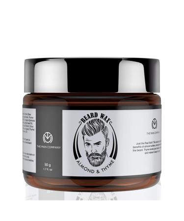 The Man Company Beard Care Set for Men | Almond & Thyme Oil Beard Wax & Dinums | Nourish & Strengthen Beard - 3 Pack - Buy Online on GoSupps.com