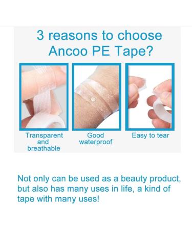 Ancoo False Eyelash PE Tape - Transparent Medical Eyelash Extensions Makeup Tools - Buy Online on GoSupps.com