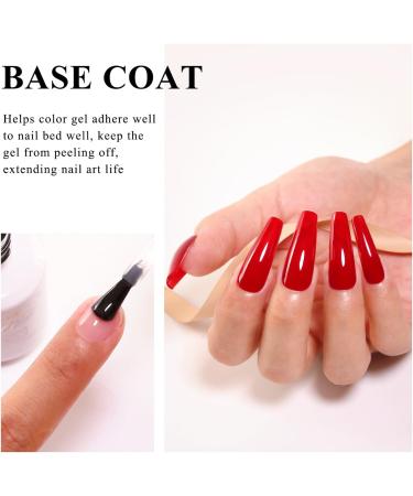 Imtiti Gel Base Coat No Wipe Base Coat For Gel Nail Polish Soak Off UV Led Upgraded Formula Long Lasting For Home Salon DIY Nail Manicure 15ML - Buy Online on GoSupps.com