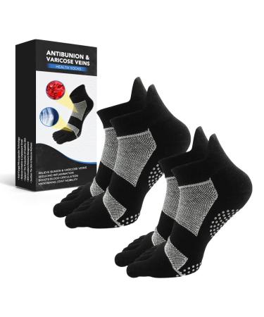 ASSOYEZ AntiBunion and VeinHeal Health Socks Anti Bunions & Varicose Veins Health Sock Bunion Relief Socks Corrector Orthoes for Women & Men Sock Align Toe Socks for Bunion (2pairs)