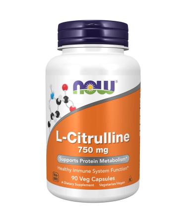 Now Foods L-Citrulline 750 mg 90 Veg Capsules