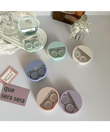 Qxiao Cute Portable Contact Lens Case for Girls - Flower Storage Containers for Beauty Lenses - Rose - 1PC - Buy Online on GoSupps.com