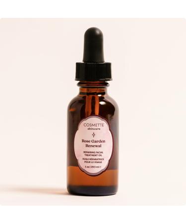 Cosmette Rose Garden Renewal - Anti-Aging Natural Retinol Face Serum with Rosehip Seed Oil Vitamins A C & E Argan Oil - Treatment for Fine Lines Wrinkles and Dark Spots | 1 FL Oz