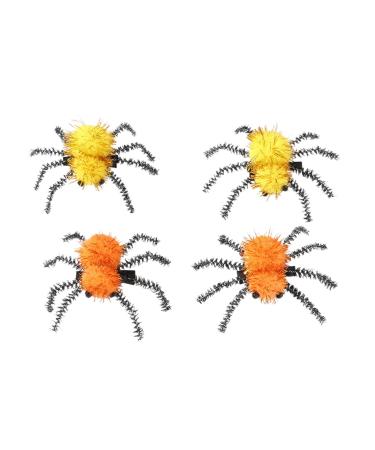 4PCS ryBalls Spiders Hairclip for Kids Halloween Hairpin Children Adult Festival Party Hairpin Novelty Hair Accessory