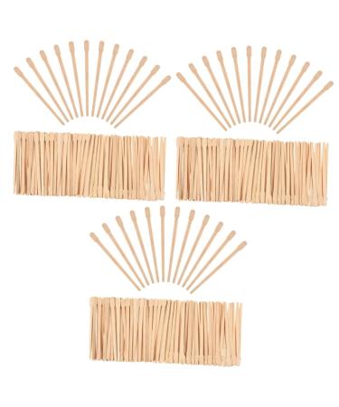 Minkissy 3000 STK wax bar For hair removal wax stick wax sticks made of wood wax spatula made of wood tongue tongue scraps wax accessories wax-kit face wooden wooden stick as shown