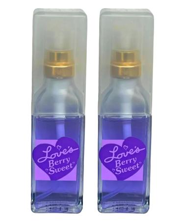 Love's Berry Sweet 0.5 fl oz 15ml Cologne Spray Perfume by Dana Pack of 2