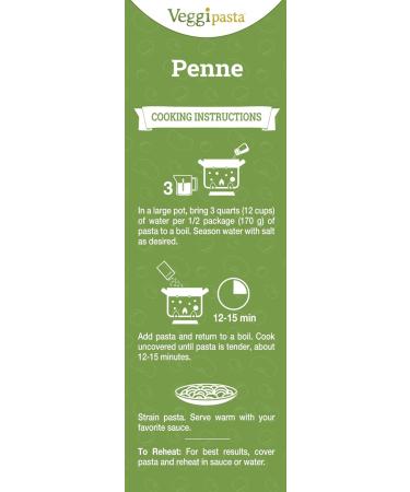 Veggipasta Penne 12 oz (Pack of 12) - Gluten Free Pea Pasta - Plant Based & Non GMO - Buy Online on GoSupps.com