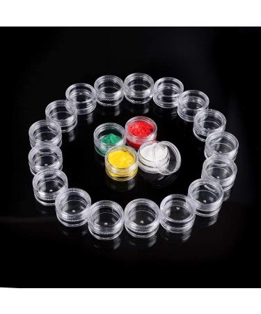 120 Empty 5g Plastic Cosmetic Sample Jars with Lids - Clear Pots for Makeup, Nails, Jewelry - 120 Count Pack - Buy Online on GoSupps.com