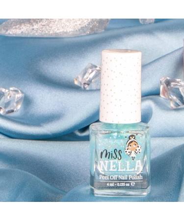 Miss Nella Once Upon A Time Pink Glitter Nail Polish for Kids | Non-Toxic, Odour Free, Water Based - Safe & Easy Peel Off Formula for Children - Buy Online on GoSupps.com