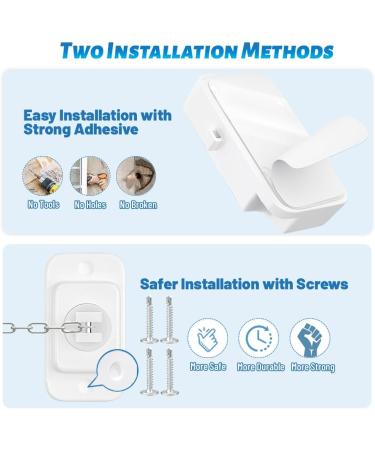 2pcs Self-Adhesive Upvc Window Locks for Child & Pet Safety - Adjustable Restrictor Locks for Metal & Wooden Sliding Windows - Buy Online on GoSupps.com