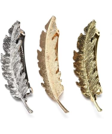 Hair Clips Korea Fashion Metal Feather Hairpin Hair Clips Hairpins Hairwear Accessories Women Jewelry Blue Hair Clips (Size : Antique Bronze Plated) - Buy Online on GoSupps.com