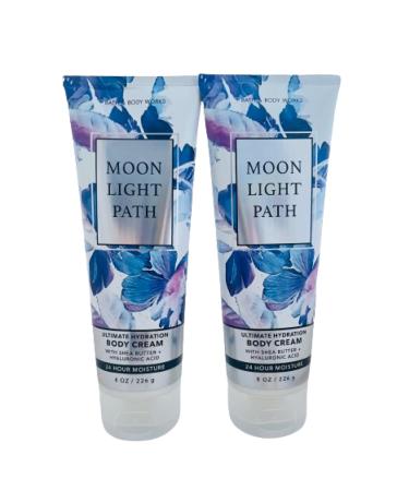 Bath and Body Works Gift Set of of 2 - 8 oz Body Cream - (Moon Light Path)