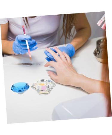 Healeved Nail Art Crystal Cup Esmalte De U as En Gel Transparent Gel Nail Polish Clear Nail Polish Nail Glass Cup Dampen Dish Mini Crystal Bowl Ring Holder White Crystal Washing Cups Cover - Buy Online on GoSupps.com
