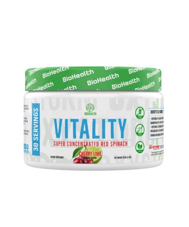 Vitality - Super Concentrated Red Spinach | Nitric Oxide for Daily Blood Pressure Support & Circulation Hearth Healthy Powder