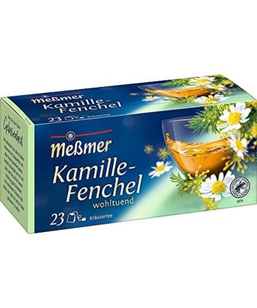Meßmer Chamomile-Fennel | 23 tea bags | Soothing | Vegan | Gluten-free | Lactose-free 23 tea bags Chamomile-Fennel - Buy Online on GoSupps.com