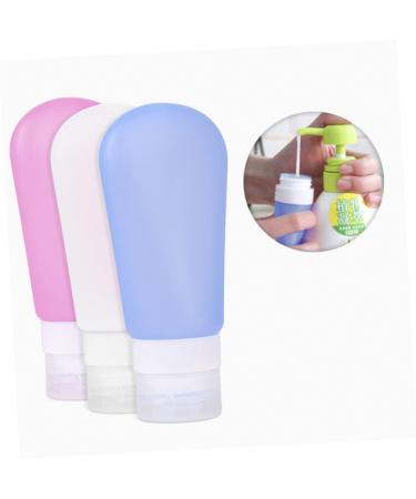 DOITOOL 2pcs Shampoo Disposable Bottles Silicone Leakproof Containers Shower Gel Bottle Storage Travel Bluex2pcs Size 1x2pcs - Buy Online on GoSupps.com